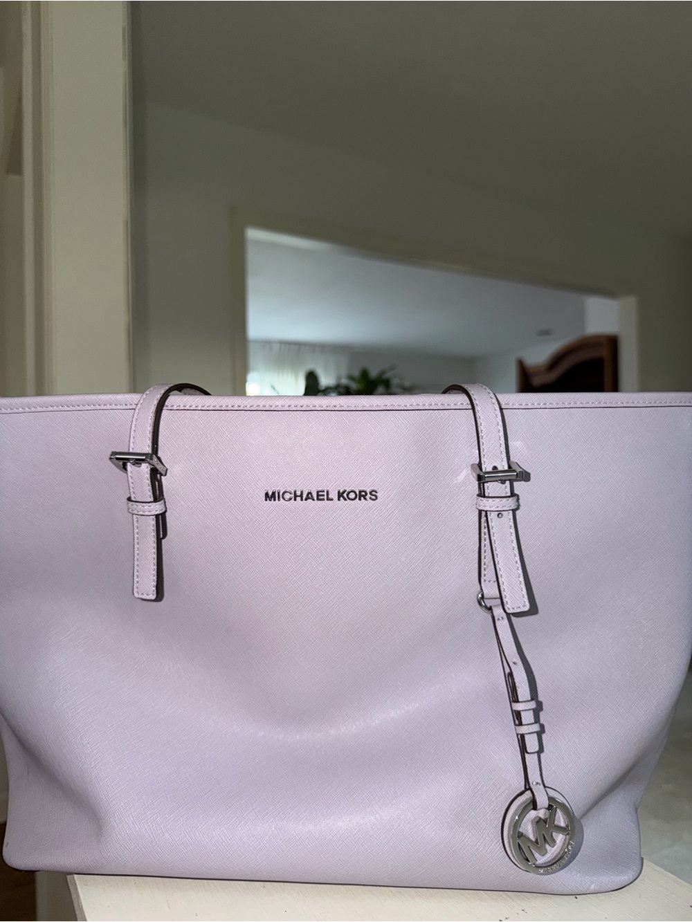 Michael Kors Lavender Saffiano Leather Tote